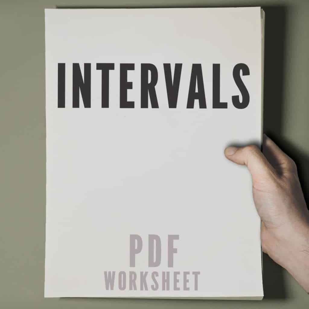Intervals - PDF Worksheet