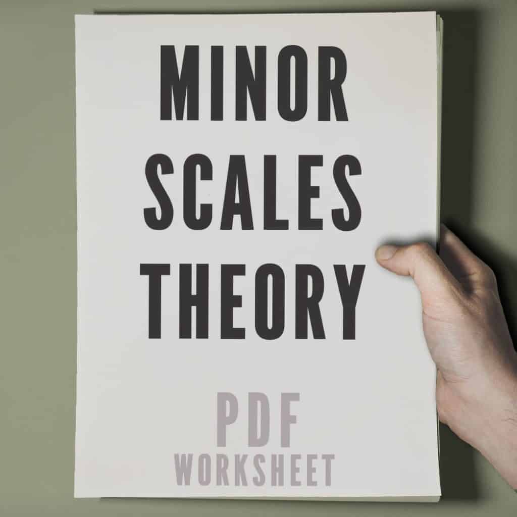 How to build minor scales - PDF Worksheet